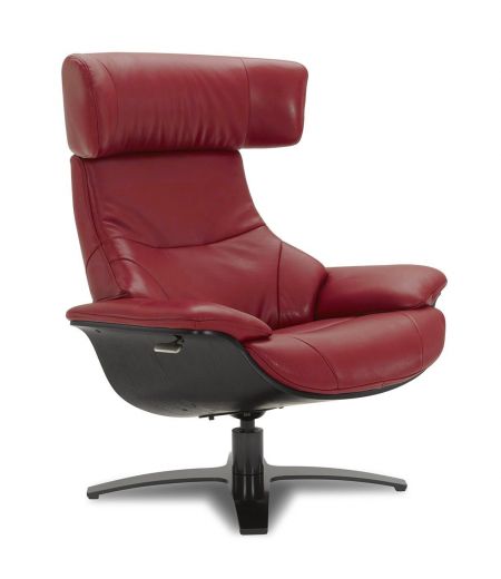 Sillón de piel y roble negro - Naos