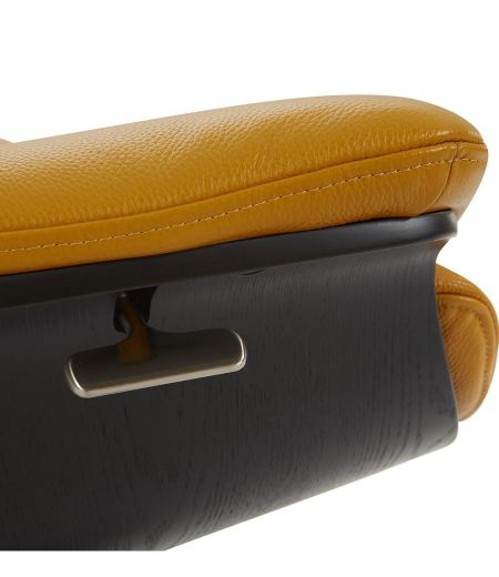 Sillón de piel y roble negro - Naos