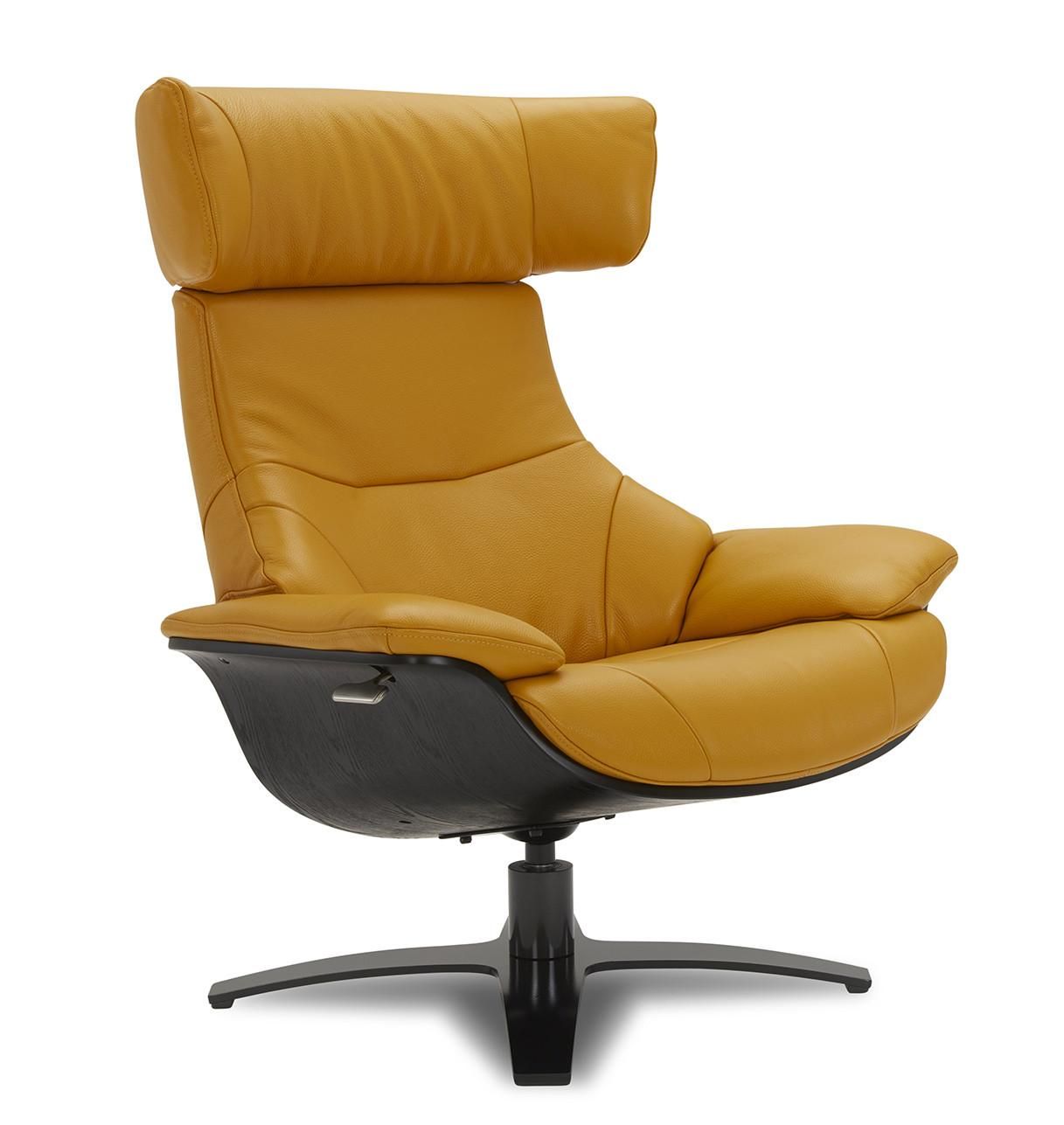 Sillón de piel y roble negro - Naos