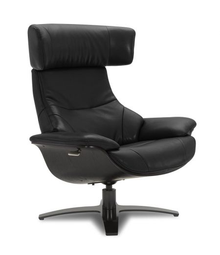 Sillón de piel y roble negro - Naos