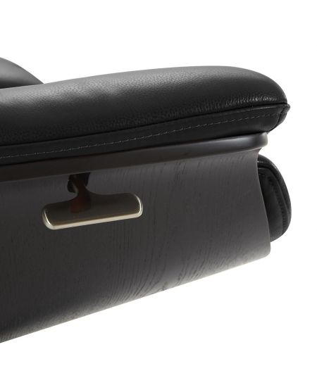 Sillón de piel y roble negro - Naos