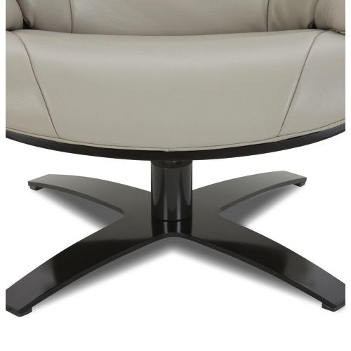 Fauteuil en cuir et chêne noir - Naos