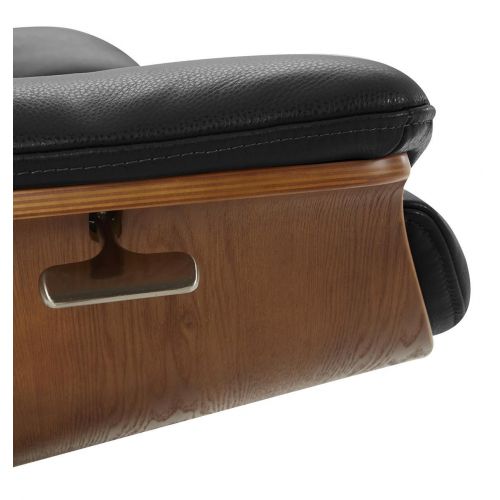 Sillón de cuero y roble Natural - Naos