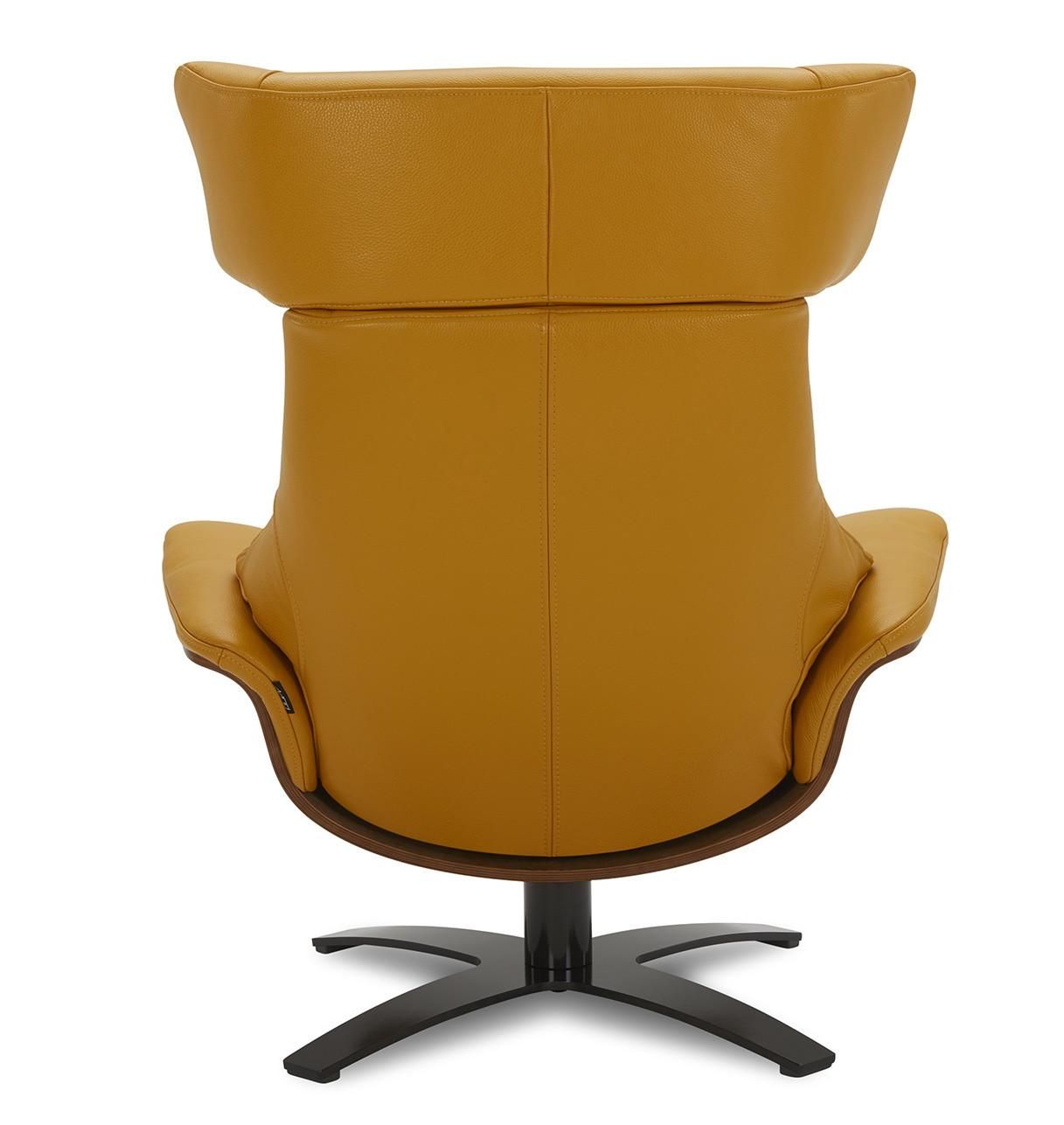 Sillón de cuero y roble Natural - Naos