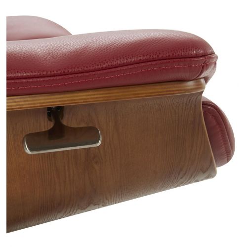 Sillón de cuero y roble Natural - Naos