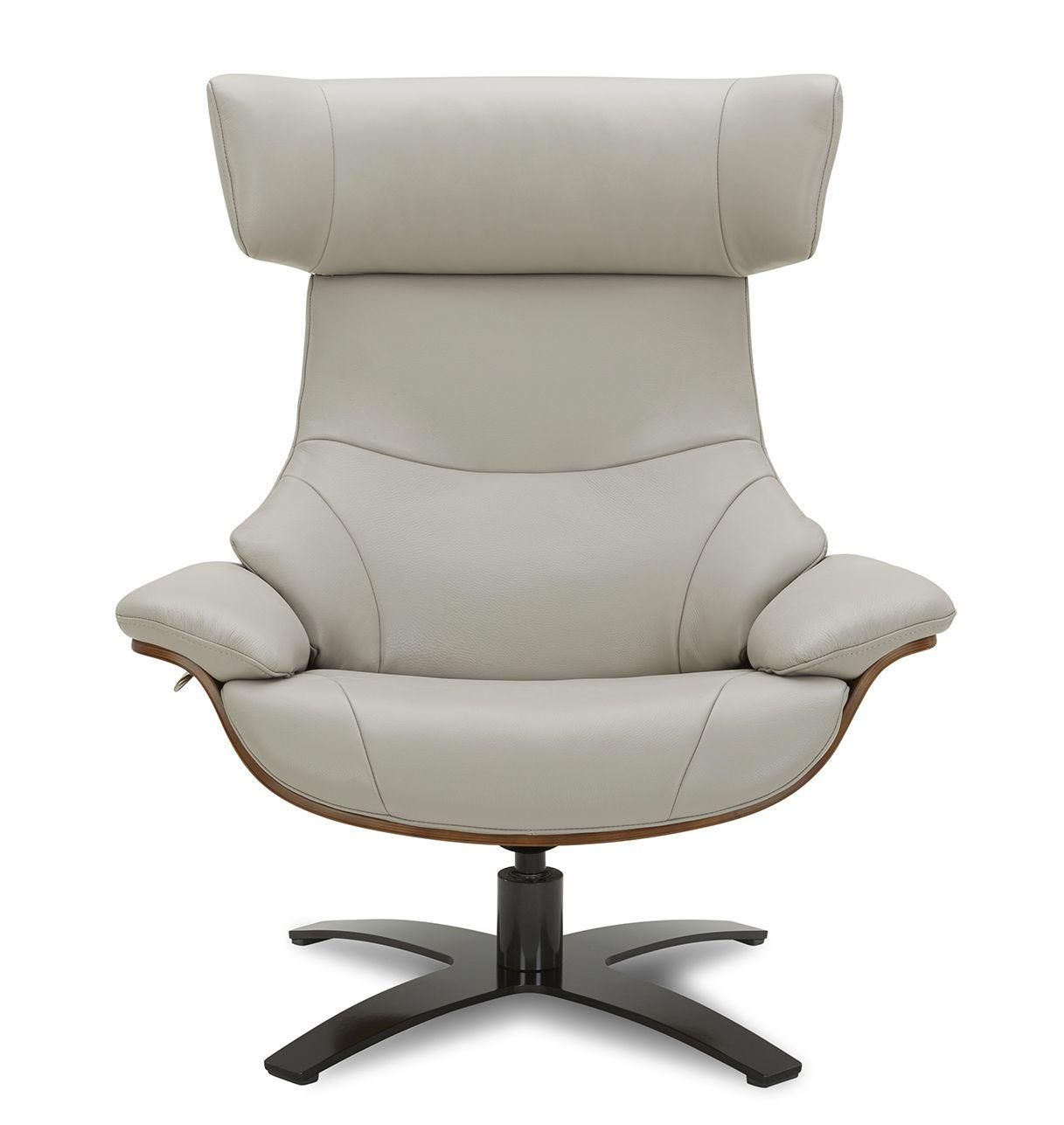 Sillón de cuero y roble Natural - Naos