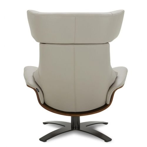 Sillón de cuero y roble Natural - Naos