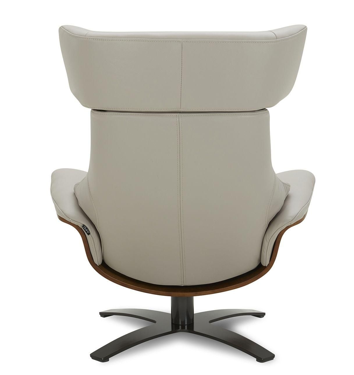 Sillón de cuero y roble Natural - Naos