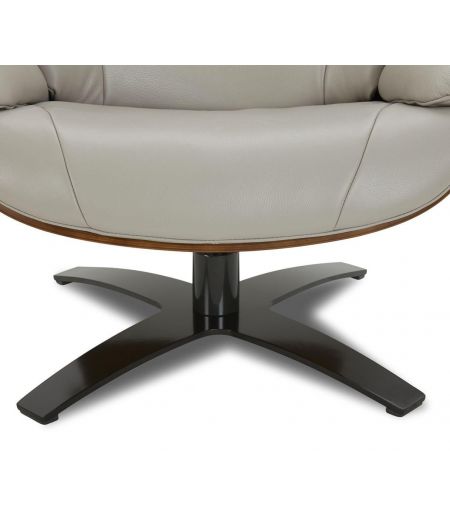 Sillón de cuero y roble Natural - Naos