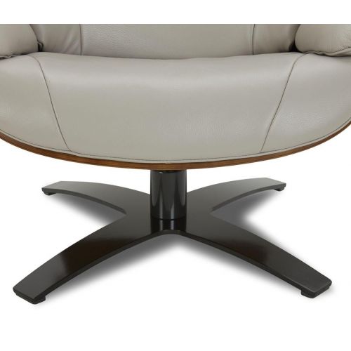 Sillón de cuero y roble Natural - Naos