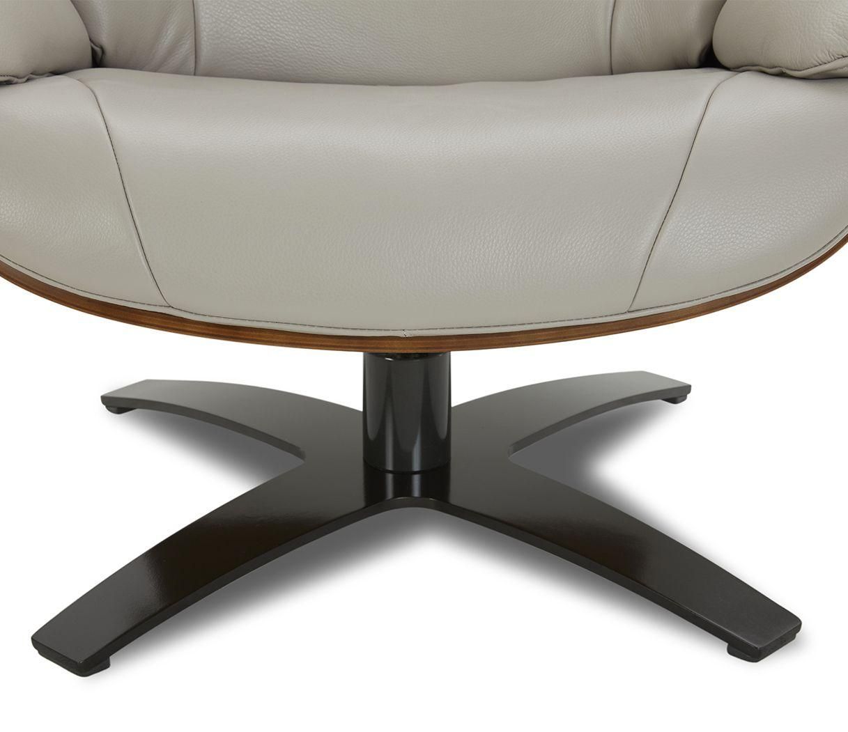 Sillón de cuero y roble Natural - Naos