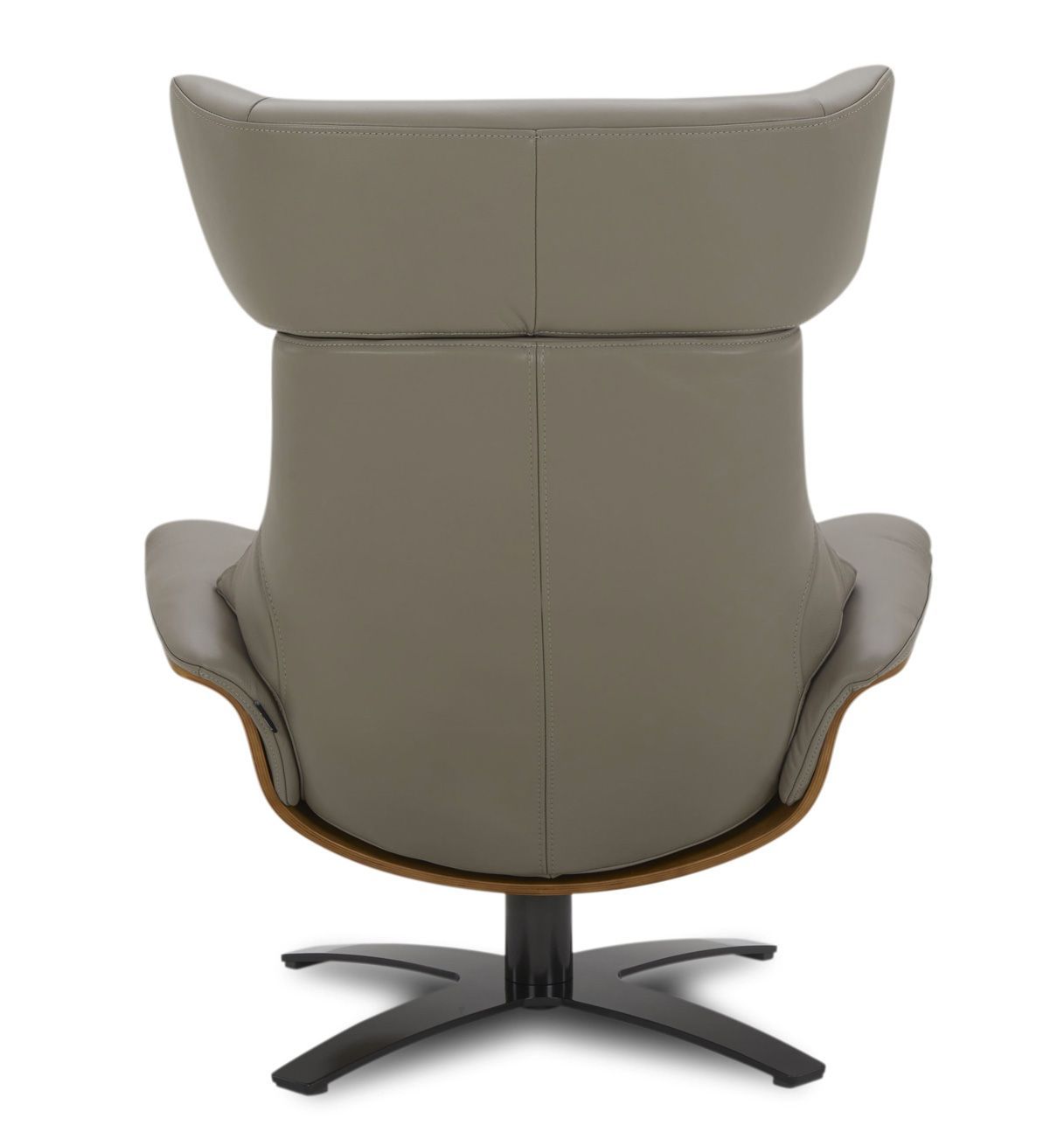 Sillón de cuero y roble Natural - Naos