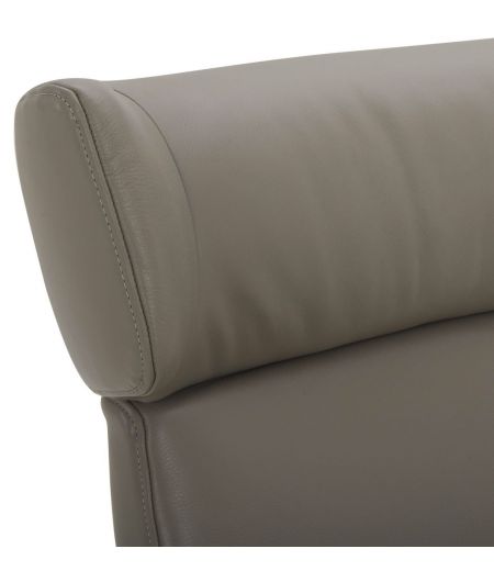 Sillón de cuero y roble Natural - Naos