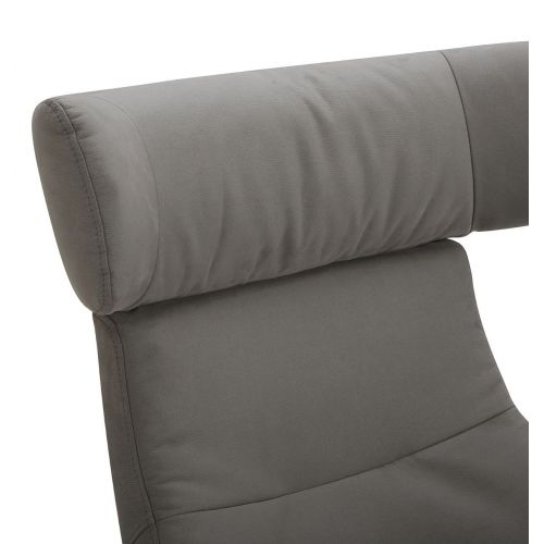 Sillón de microfibra y roble natural - Naos