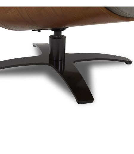 Sillón de microfibra y roble natural - Naos