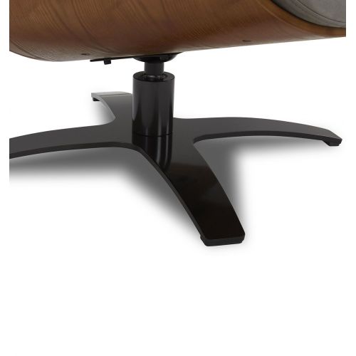 Sillón de microfibra y roble natural - Naos