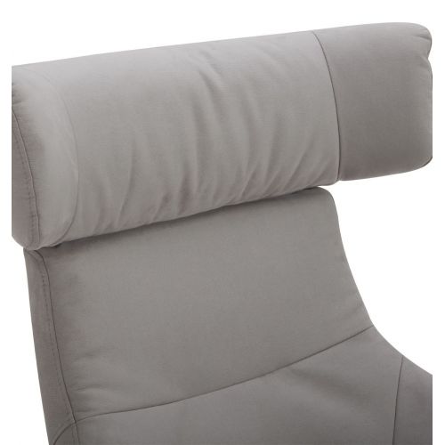 Sillón de microfibra y roble natural - Naos