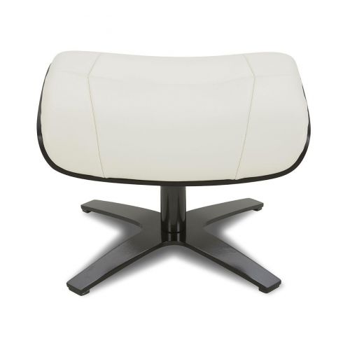 Puf en piel y roble negro - Naos