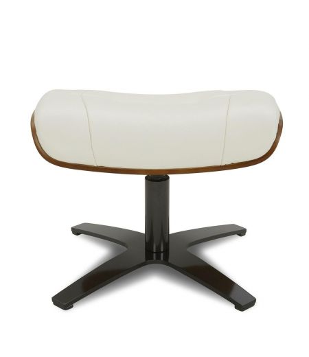 Puf en piel y roble natural - Naos