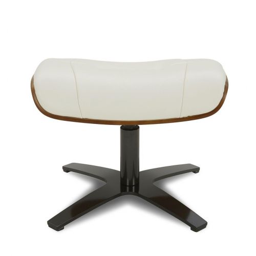 Puf en piel y roble natural - Naos