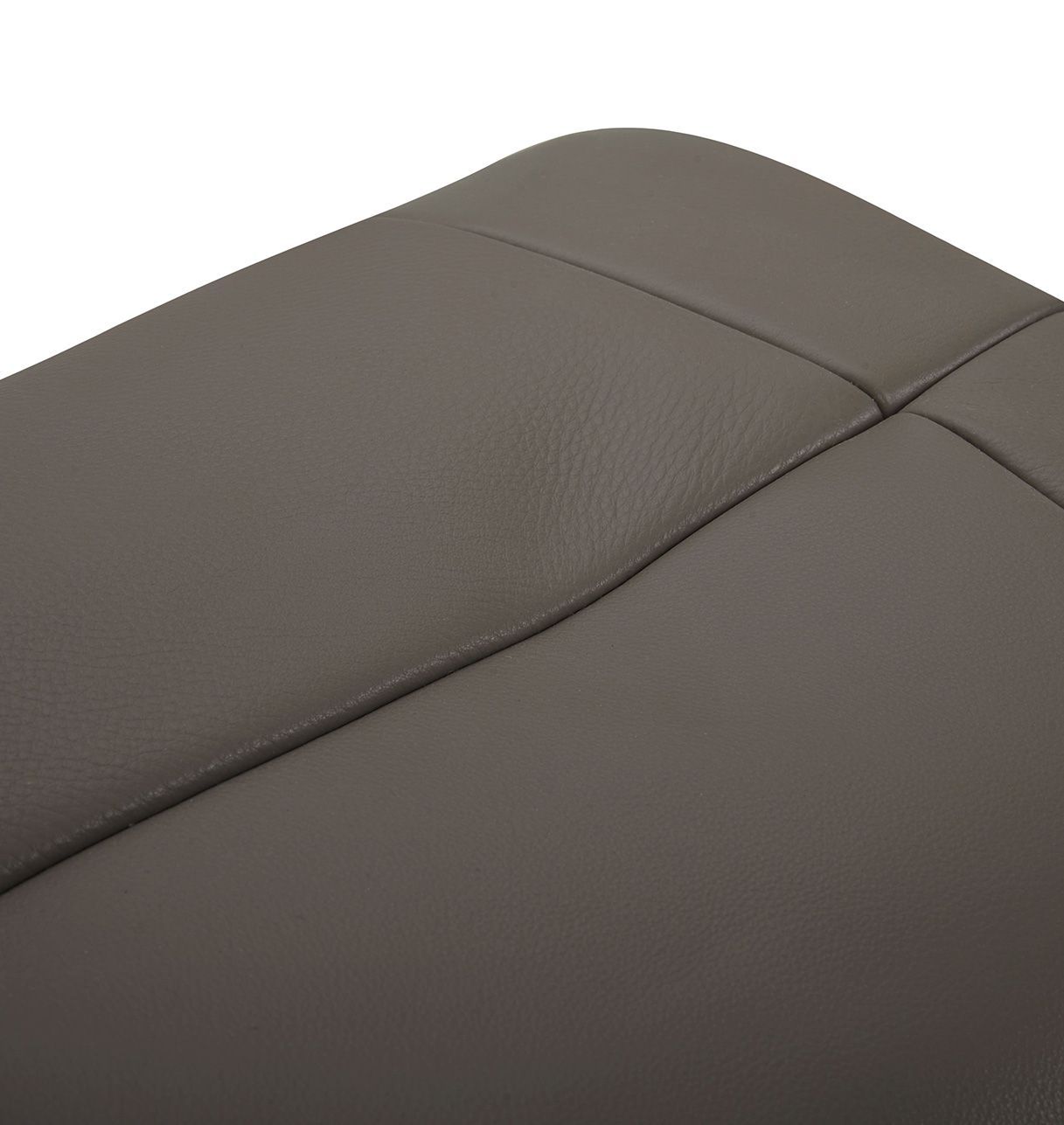 Puf en piel y roble natural - Naos