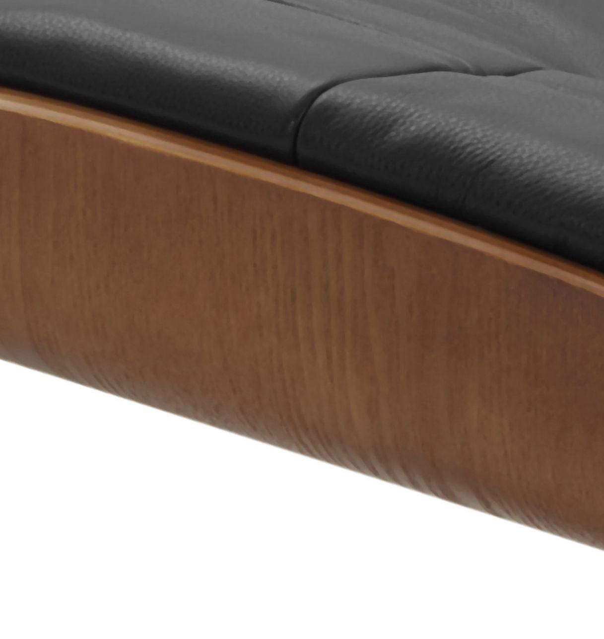 Puf en piel y roble natural - Naos