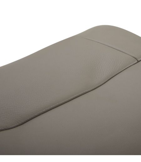 Puf en piel y roble natural - Naos