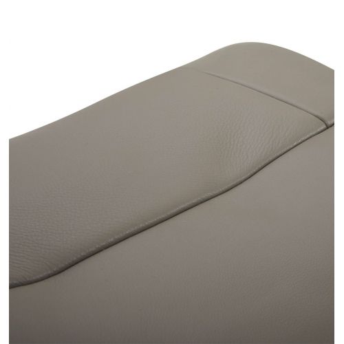 Puf en piel y roble natural - Naos