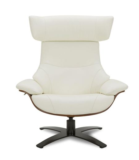 Fauteuil en cuir et chêne Naturel - Naos