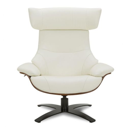 Sillón de cuero y roble Natural - Naos