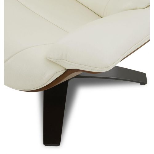 Sillón de cuero y roble Natural - Naos