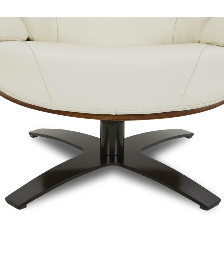 Fauteuil en cuir et chêne Naturel - Naos