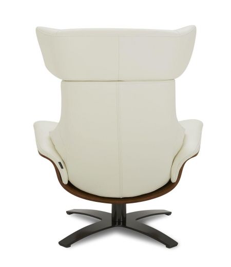 Sillón de cuero y roble Natural - Naos