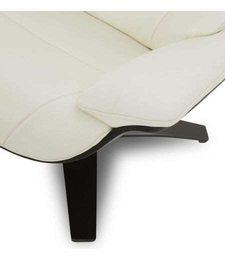 Sillón de piel y roble negro - Naos