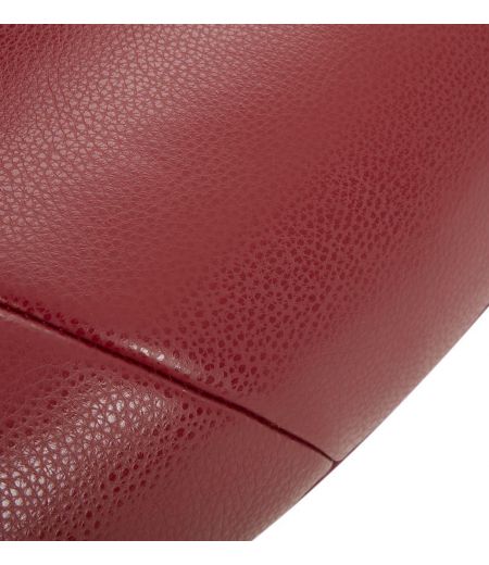 Puf en piel y roble natural - Naos