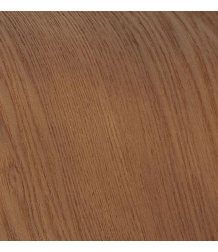 Puf en piel y roble natural - Naos