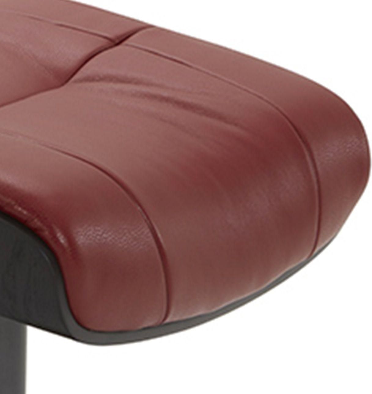 Puf en piel y roble negro - Naos