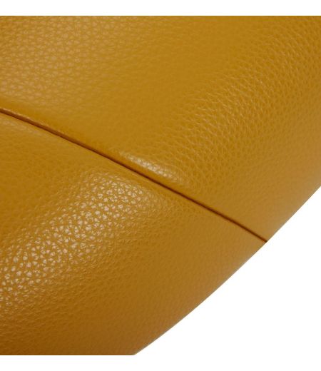 Puf en piel y roble negro - Naos