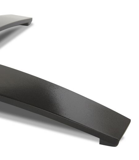 Puf en piel y roble negro - Naos