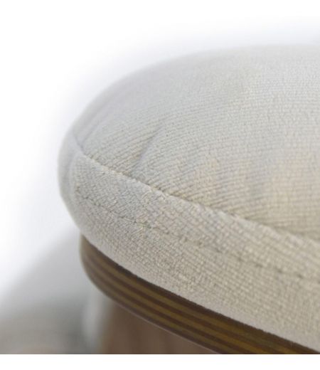 Sillón de tela o terciopelo y roble natural - Vega