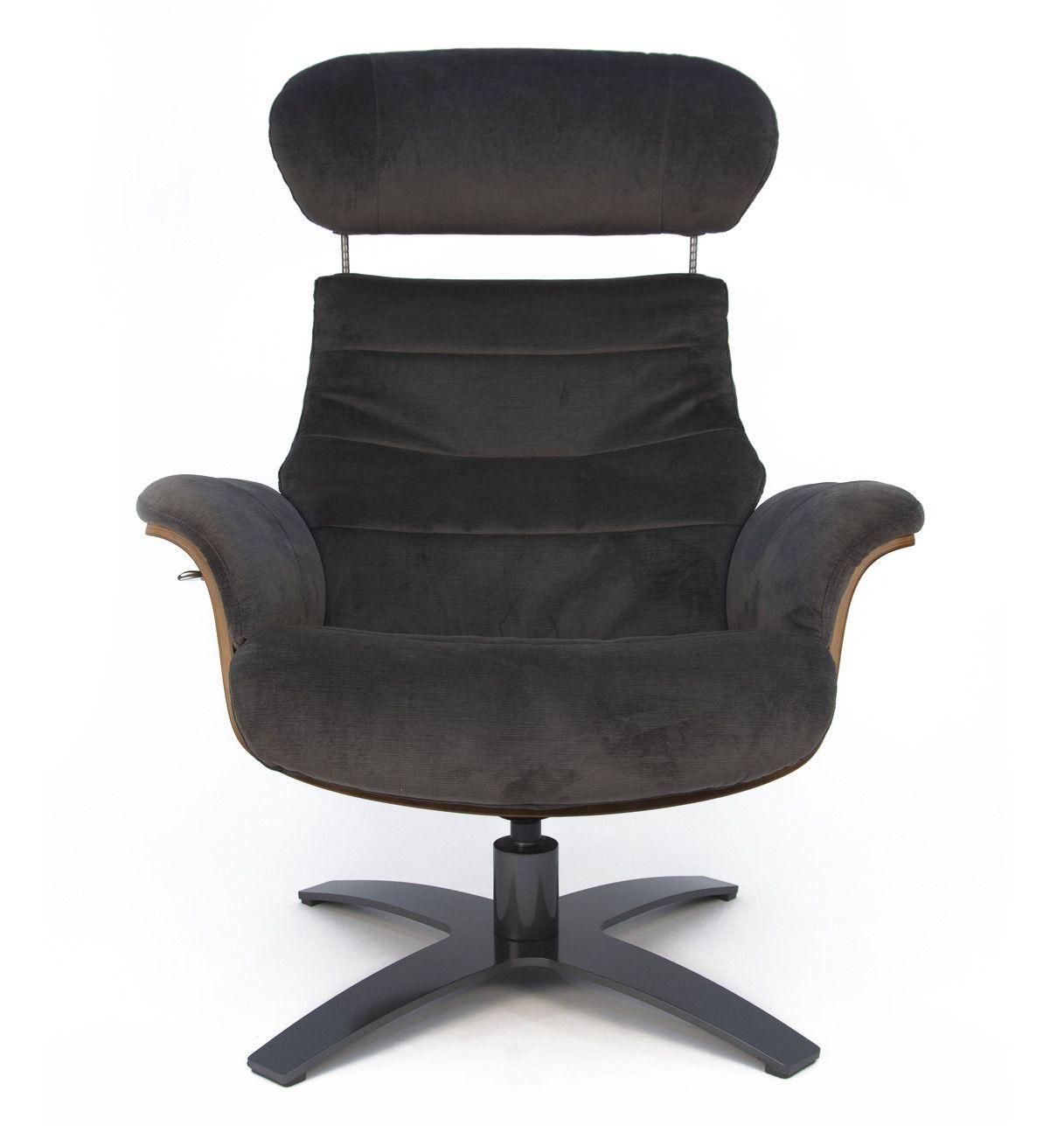 Sillón de tela o terciopelo y roble natural - Vega