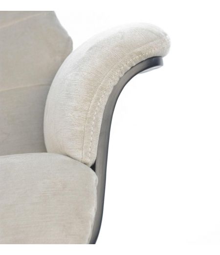 Sillón de terciopelo y roble negro - Véga