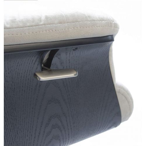 Fauteuil Tissu ou Velours et Chêne Noir - Véga