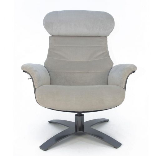 Fauteuil Tissu ou Velours et Chêne Noir - Véga