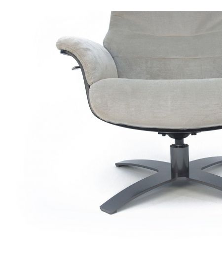 Sillón de terciopelo y roble negro - Véga