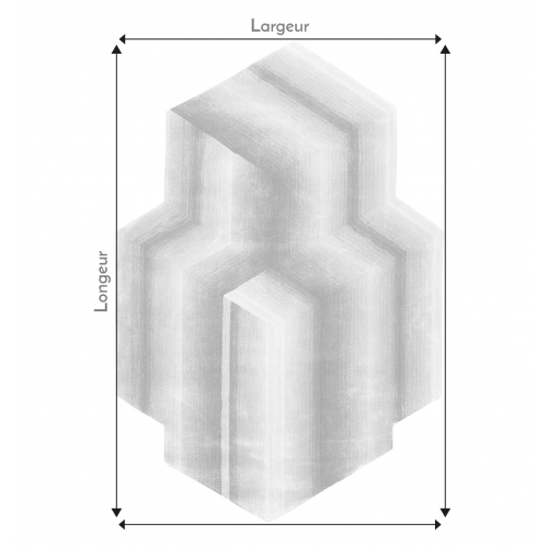 Tapis Dégradé Bleu Gris - Comete