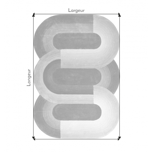 Tapis de Salon Original Brun ou Gris  - Variation