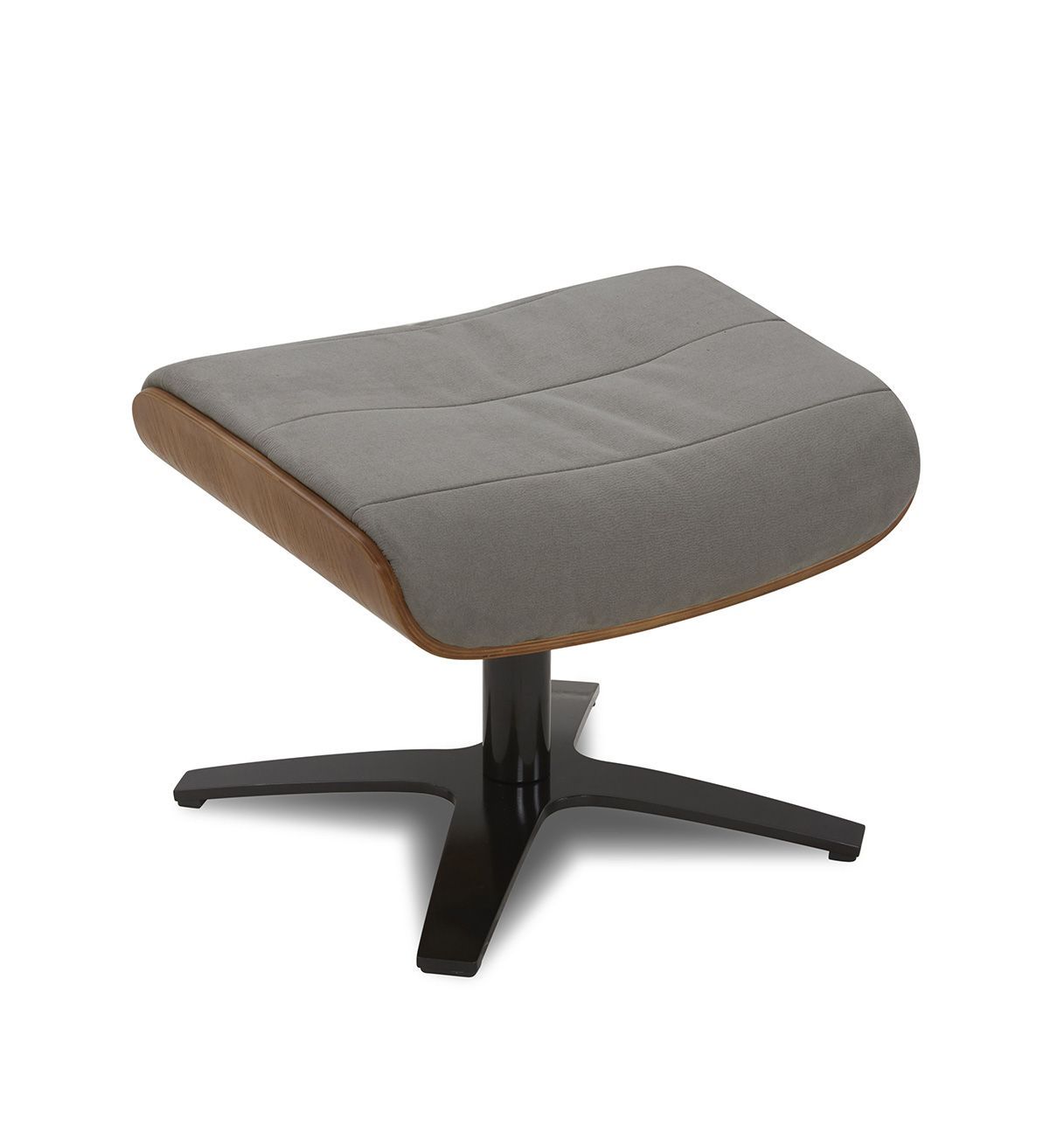 Pouf Fabric or Velvet and Natural Oak - Véga