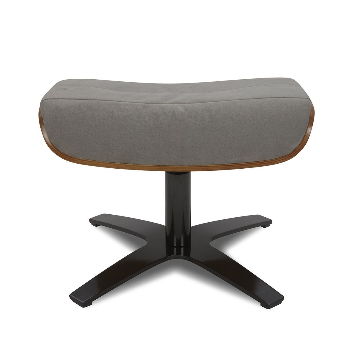 Puf de Tela o Terciopelo y Roble Natural - Véga