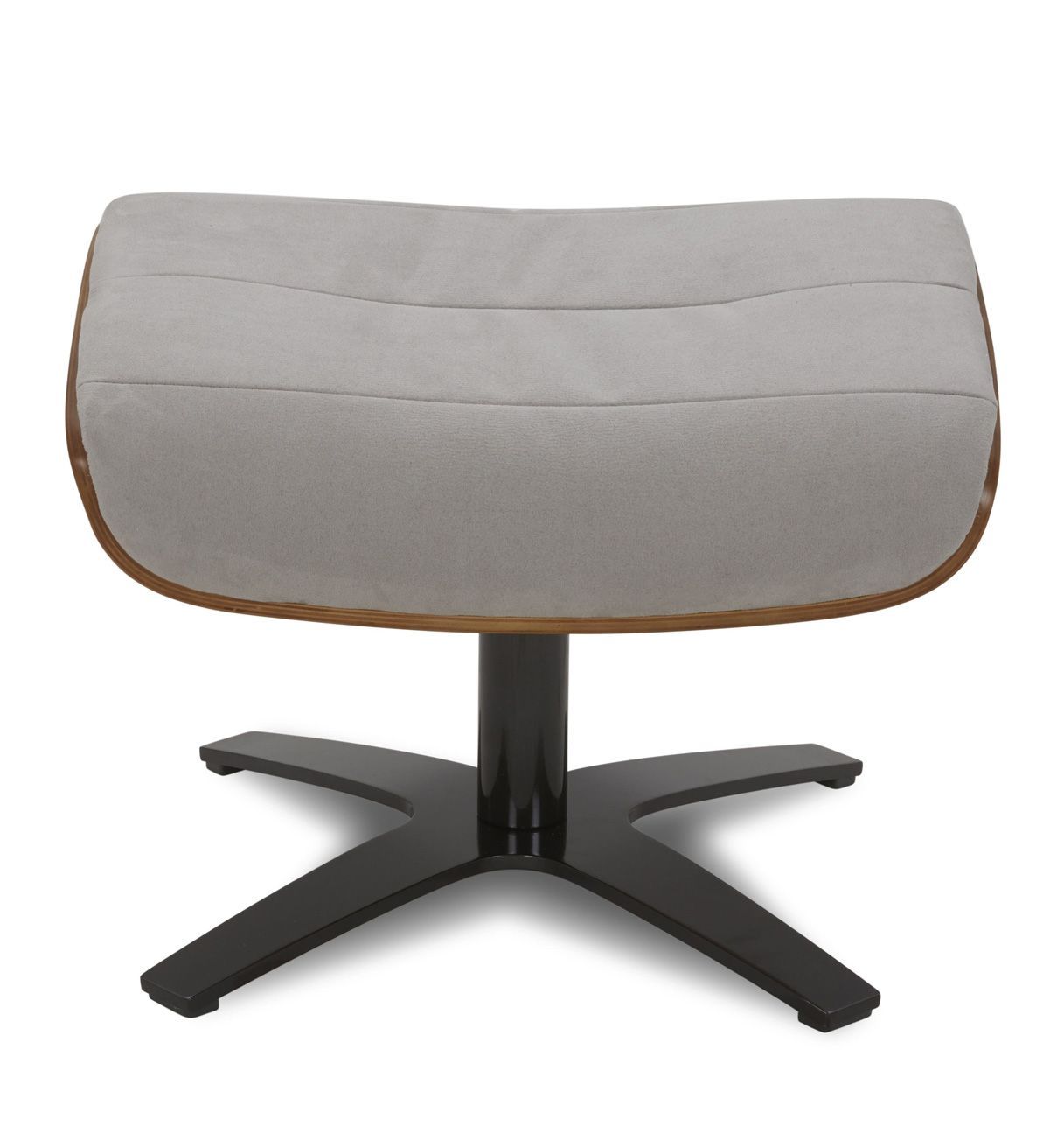 Puf de Tela o Terciopelo y Roble Natural - Véga